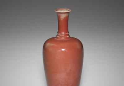 图片[2]-Vase with red glaze, Qing dynasty, Kangxi reign (1662-1722)-China Archive